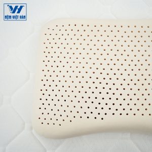 Gối Cao Su Thiên Nhiên Việt Hàn Lỗ Tròn
