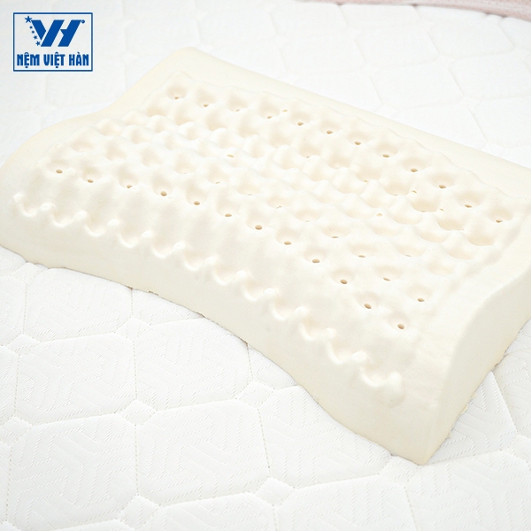 Gối Cao Su Thiên Nhiên Việt Hàn Lỗ Vuông