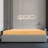 Nệm cao su thiên nhiên nguyên khối Việt Hàn Luxury - Đàn Hồi, Êm Ái - Bảo hành 15 Năm