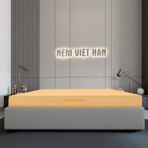 Nệm cao su thiên nhiên nguyên khối Việt Hàn Luxury - Đàn Hồi, Êm Ái - Bảo hành 15 Năm