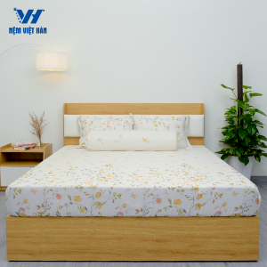 Bộ Ga Giường Việt Hàn Roxana - Thoáng Mát, Thấm Hút Mồ Hôi